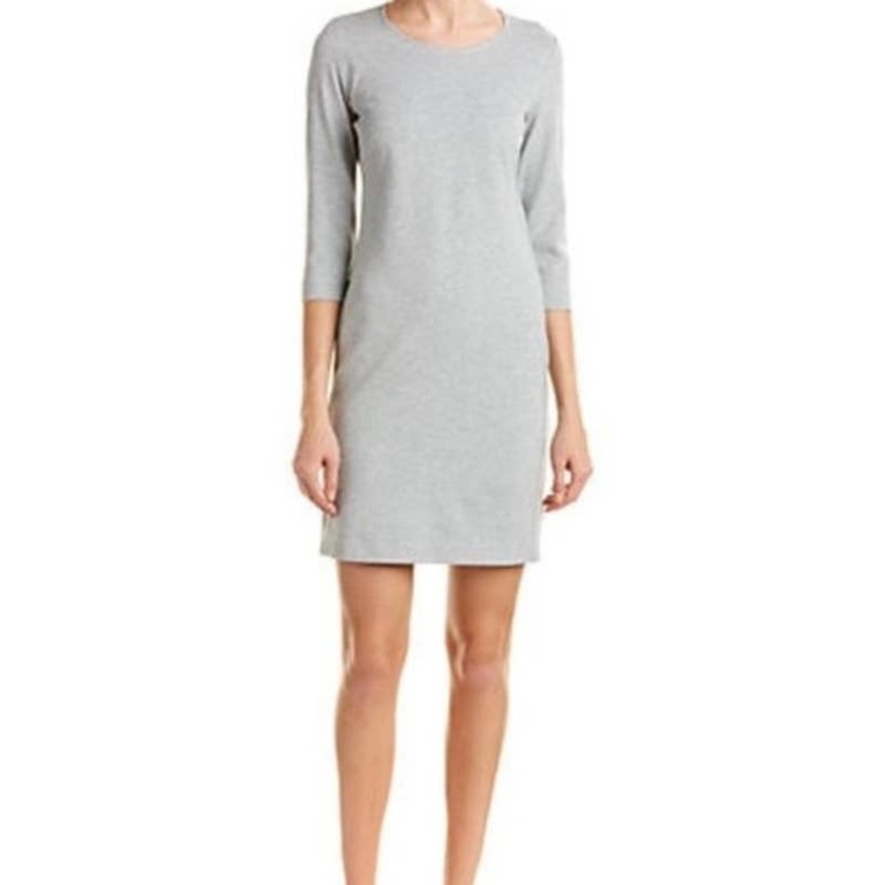 Theory Gray Mini Shift Fixture Ponte Dress Women's Size 6